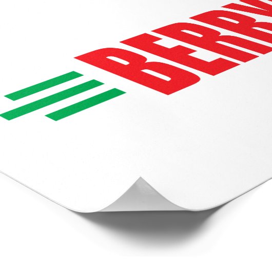 Funny aardbeien poster (Hoek)