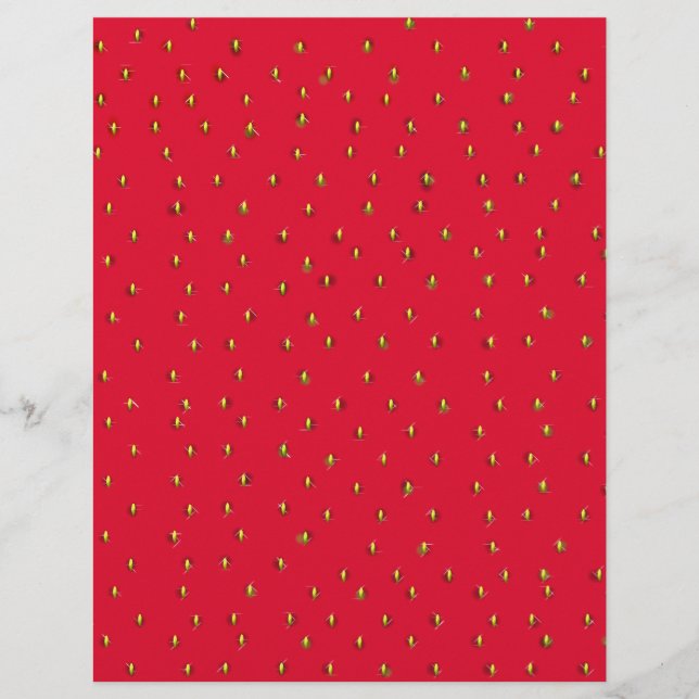 Funny aardbery background red (Voorkant)