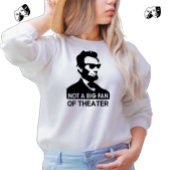 Funny Abe Lincoln Sweatshirt blanc