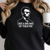 Funny Abe Lincoln Sweatshirt noir