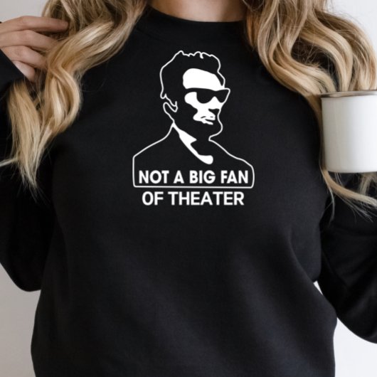 Funny Abe Lincoln Sweatshirt noir