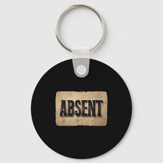 Funny Absent Speech Costume For Boys And Girls Sleutelhanger (Voorkant)
