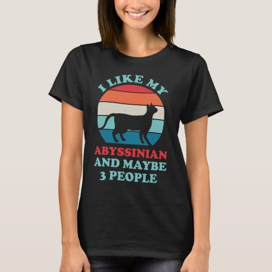 Funny Abyssinian T-shirt (Voorkant)