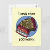 Funny accordion briefkaart (Voorkant / Achterkant)