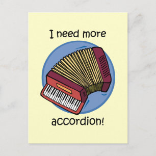 Funny accordion briefkaart