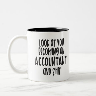 Funny Accountant Afstuderen Mok