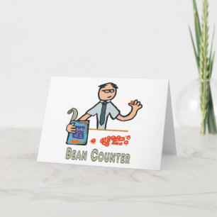Funny Accountant Bean Counter Kaart