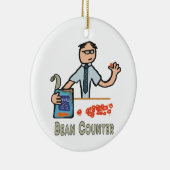 Funny Accountant Bean Counter Keramisch Ornament (Rechts)