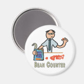 Funny Accountant Bean Counter Magneet (Voorkant / Achterkant)