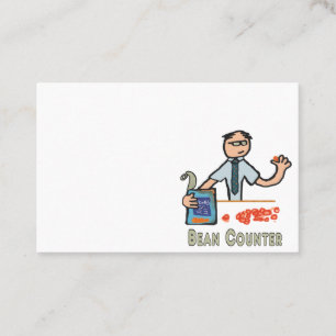 Funny Accountant Bean Counter Visitekaartje