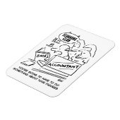 Funny Accountant Checkming Slimming Club Figures Magneet (Linkerzijde)