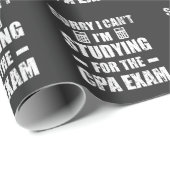 Funny Accountant CPA Exam Studie Boekhouding Cadeaupapier (Rol Hoek)