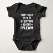 Funny Accountant CPA Exam Studie Boekhouding Romper (Voorkant)
