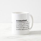 Funny Accountant Definition Koffiemok (Voorkant rechts)
