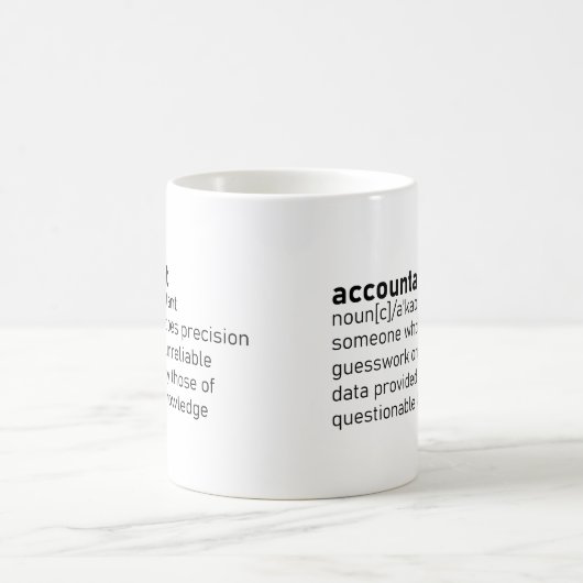 Funny Accountant Definition Koffiemok (Center)