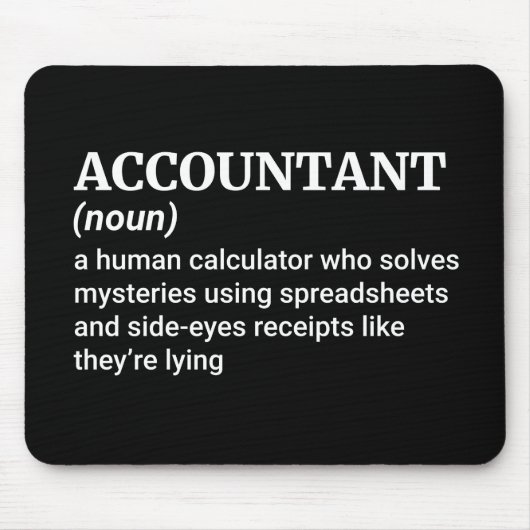 Funny Accountant Definition Muismat (Voorkant)