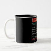 Funny Accountant Definition Two-Tone Coffee Mok (Links)