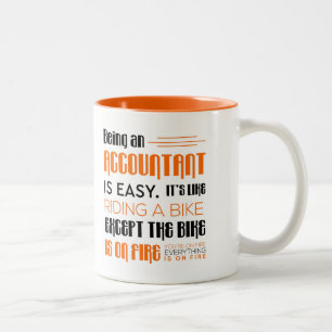 Funny Accountant Gift - Een accountant zijn is een Tweekleurige Koffiemok