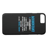 Funny Accountant Gift Idea Definition Accounting Case-Mate iPhone Case (Achterkant (Horizontaal))