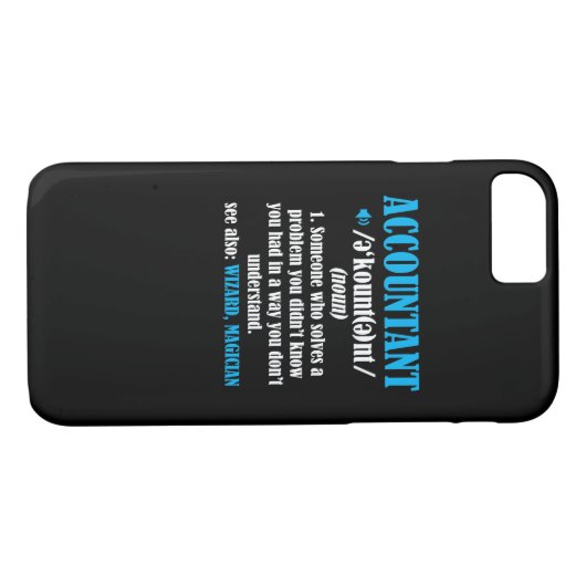 Funny Accountant Gift Idea Definition Accounting Case-Mate iPhone Case (Achterkant (Horizontaal))