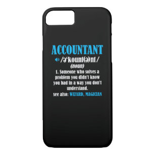Funny Accountant Gift Idea Definition Accounting iPhone 8/7 Hoesje