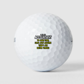 Funny Accountant Gift Ideas Golf Balls Golfballen