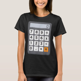 Funny Accountant Halloween Costume Outfit Wiskunde T-shirt
