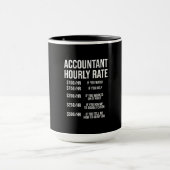 Funny Accountant Hourly Rate Accounting CPA Humor Mok (Midden)