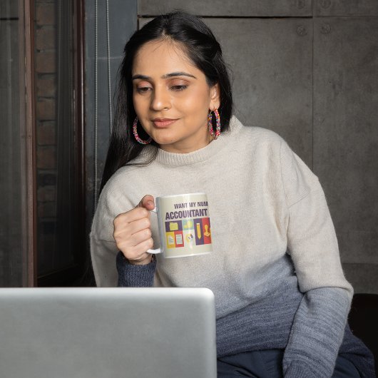 Funny Accountant Iconic Design Custom Koffiemok