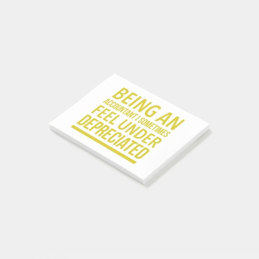 Funny Accountant Pun Post-it® Notes (Schuin)