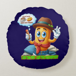 Funny Accountant Rond Kussen