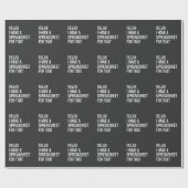 Funny Accountant Spreadsheet Joke Accounting Cadeaupapier (Vlak)