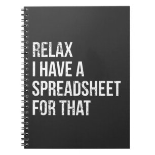 Funny Accountant Spreadsheet Joke Accounting Notitieboek
