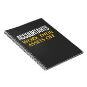 Funny Accountant work Asset Accounting Humor Notitieboek (Rechterzijde)