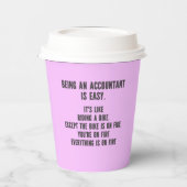 Funny Accountants - Accountant zijn is eenvoudig Papieren Bekers (Links)