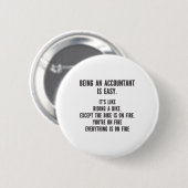 Funny Accountants - Accountant zijn is eenvoudig Ronde Button 5,7 Cm (Voorkant /achterkant)