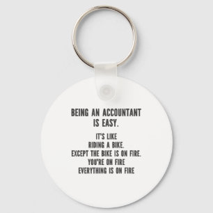 Funny Accountants - Accountant zijn is eenvoudig Sleutelhanger