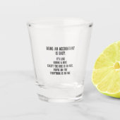 Funny Accountants - Being Accountant is Easy Shot Glas (Voorkant)