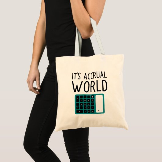 Funny Accounting Canvas tas (Voorkant (product))