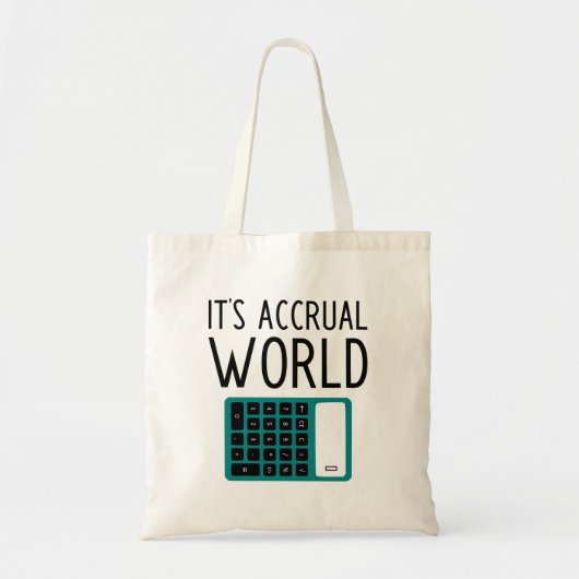 Funny Accounting Canvas tas (Voorkant)