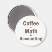 Funny Accounting Gezegde Magneet (Voorkant / Achterkant)