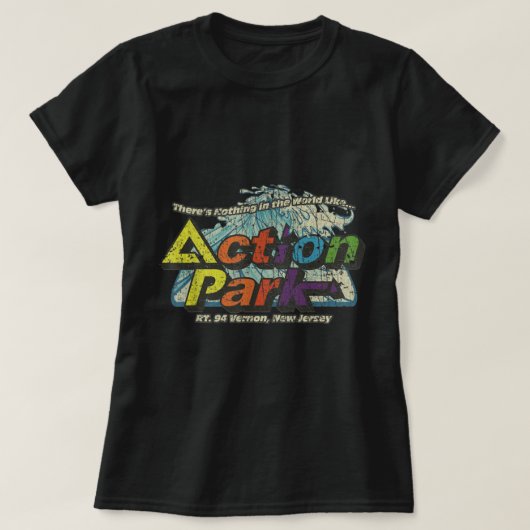 Funny Action Park New Jersey 1978  T-shirt (Design voorkant)