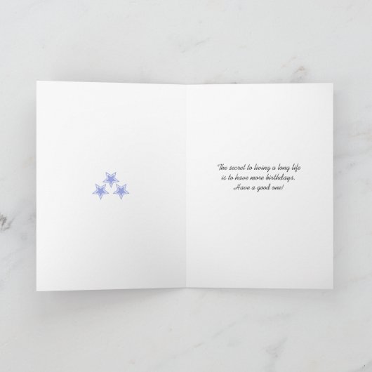 Funny add name 70e verjaardag change age kaart (Binnen)