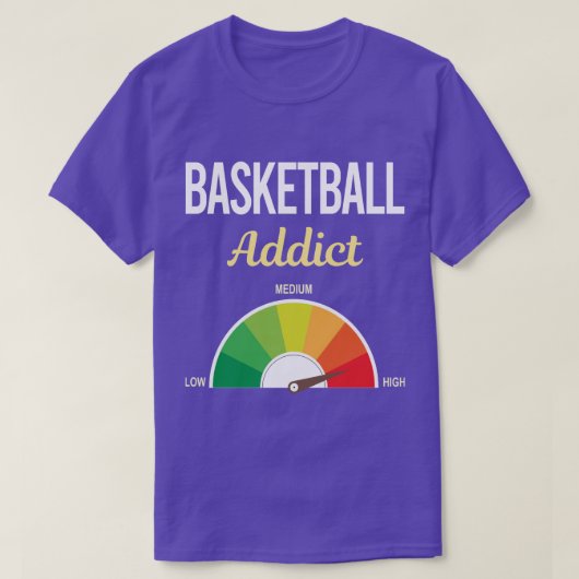 Funny Addict Basketball T-shirt (Design voorkant)