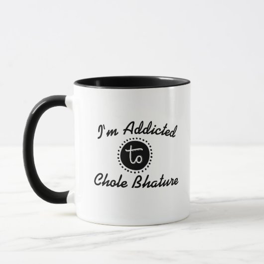 Funny Addicted to Chole Bhature Funny Chai Tea Pun Mok (Links)