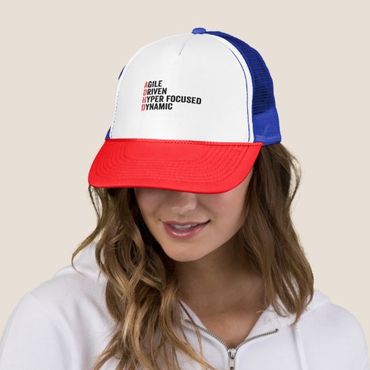 Funny Adhd Agile Driven Hyper Focused Dynamic Gift Trucker Pet (In situ)
