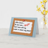 Funny Administrative Professionals Day Sign Kaart (Gele Bloem)