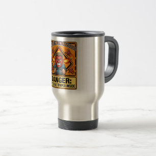 Funny ADR Trucker Thermos Mug Explosive Temper Reisbeker