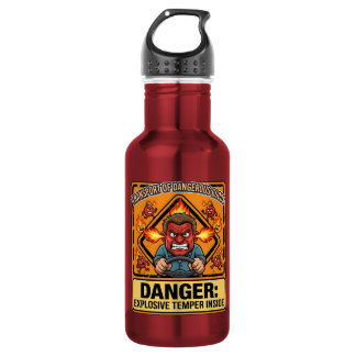 Funny ADR Trucker water bottle | Explosive Temper Waterfles