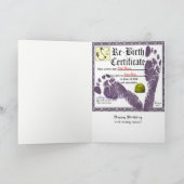 Funny Adult Birthday Kaart (Binnen)